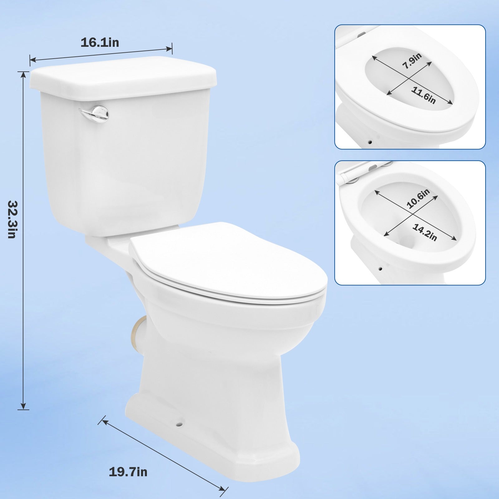 Elongated Toilet